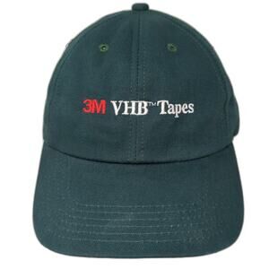Legend Baseball Cap Green One Size Made in USA 3M VHB Tapes Slideback Hat Logo